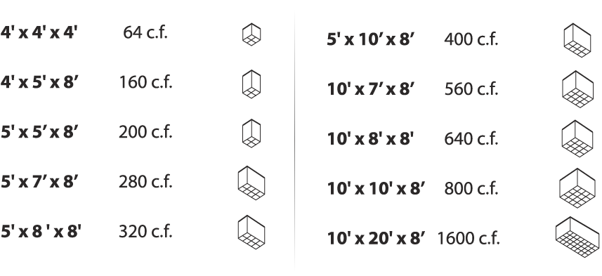 Storage Rooms in a Variety of Sizes by Local Man With a Truck