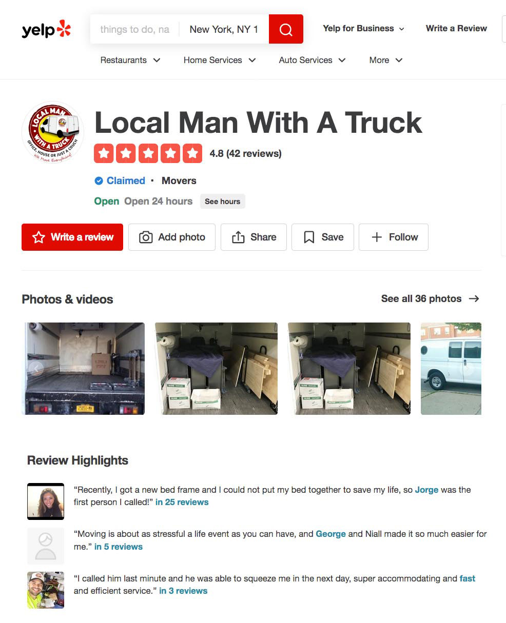 Local Man With A Truck